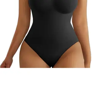 Women's Tummy Control Shapewear Thong Bodysuit Seamless Waist Snatching Body Shaper