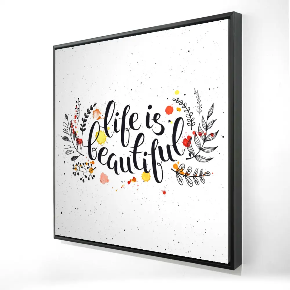 36" x 36" Artistic Motivational Wall Art Poster Print with 360-Degree Stand, Decorative Home Supplies for Room Decoration, Ideal Home Gift, Durable