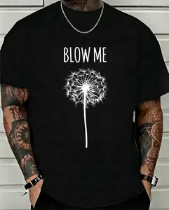 Funny Blow Me Dandelion Flower Puff Quote T-Shirt for Men Women Gifts Graphic Hoodies