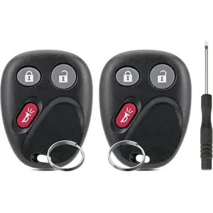 Keyless Entry Car Remote Key Replacement for Chevrolet Trailblazer GMC Envoy Isuzu Ascender Buick Rainier Old Car Bravada 2002 2003 2004 2005 2006 2007 2008 2009 (MYT3X6898B) 2 Pieces
