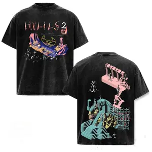 HYLICS Ver1 Graphic Tee Oversized Acid Washed Soft Cotton Shirt, Sweater, Hoodie Streetwear Casual Menswear Unisex Summer Clothing Gift for Anime Fans Apparel Pieces