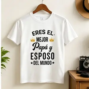 Eres El Mejor Papá Y Esposo Del Mundo T-Shirt, Funny Spanish Dad & Husband Graphic Tee