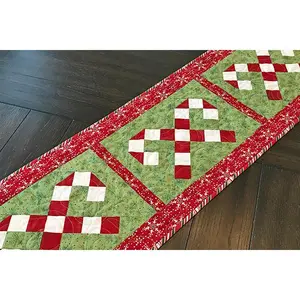 Candy Cane Lane Table Runner Pattern