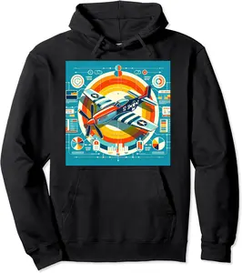 P51 Mustang WW2 Warplane Airplane Infographics Pullover Hoodie - Kevincifuen Shop 61B0CPZBLJFN