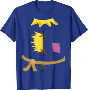 Scarecrow Costume Shirt Halloween Wizard of Oz Patch Vintage T-Shirt - Nafeesaami Shop 75B09J1PCTV7