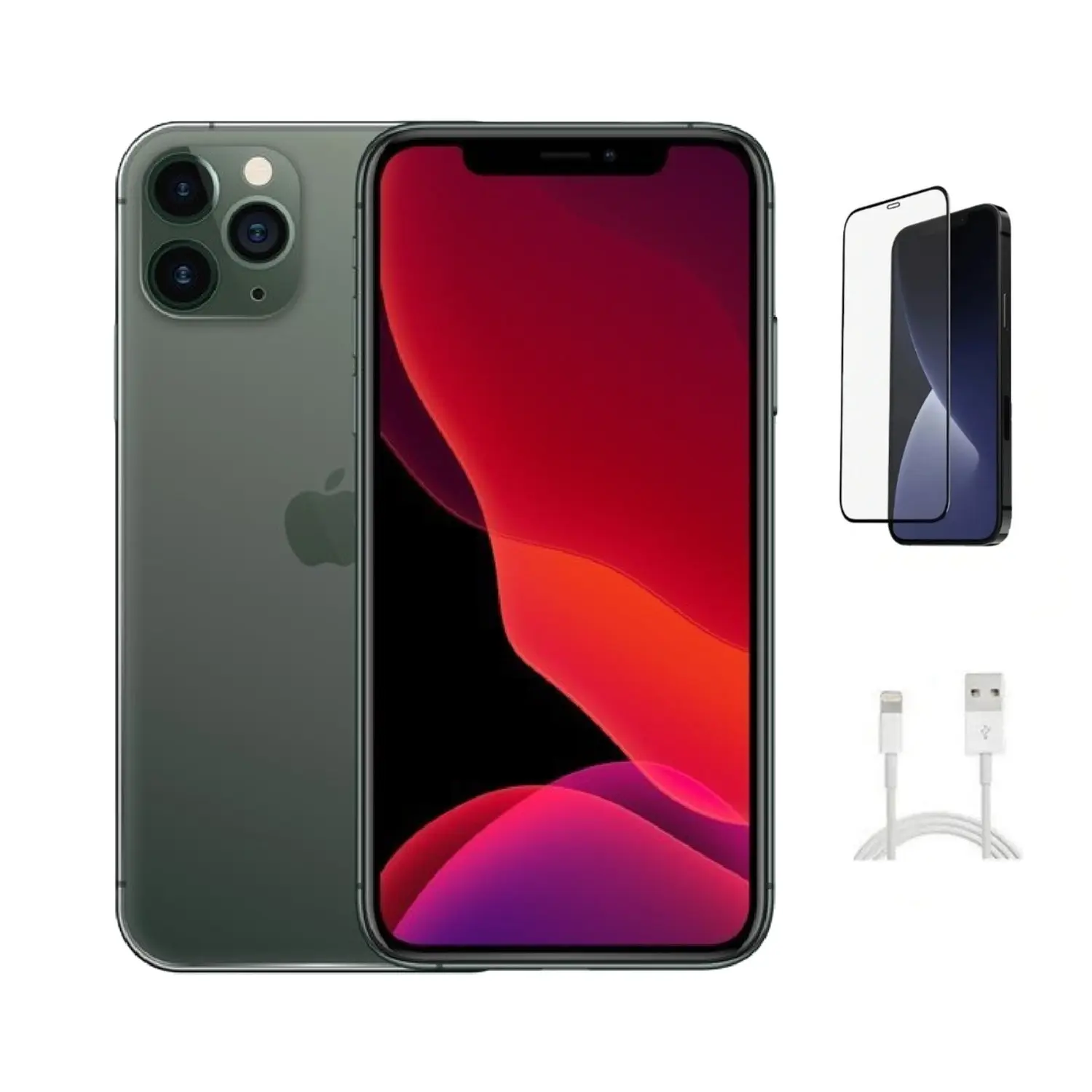 Refurbished Apple iPhone 11 Pro(Unlocked)-Good Condition with Tempered Glass Screen Protector & 1 Year Warranty  A2160