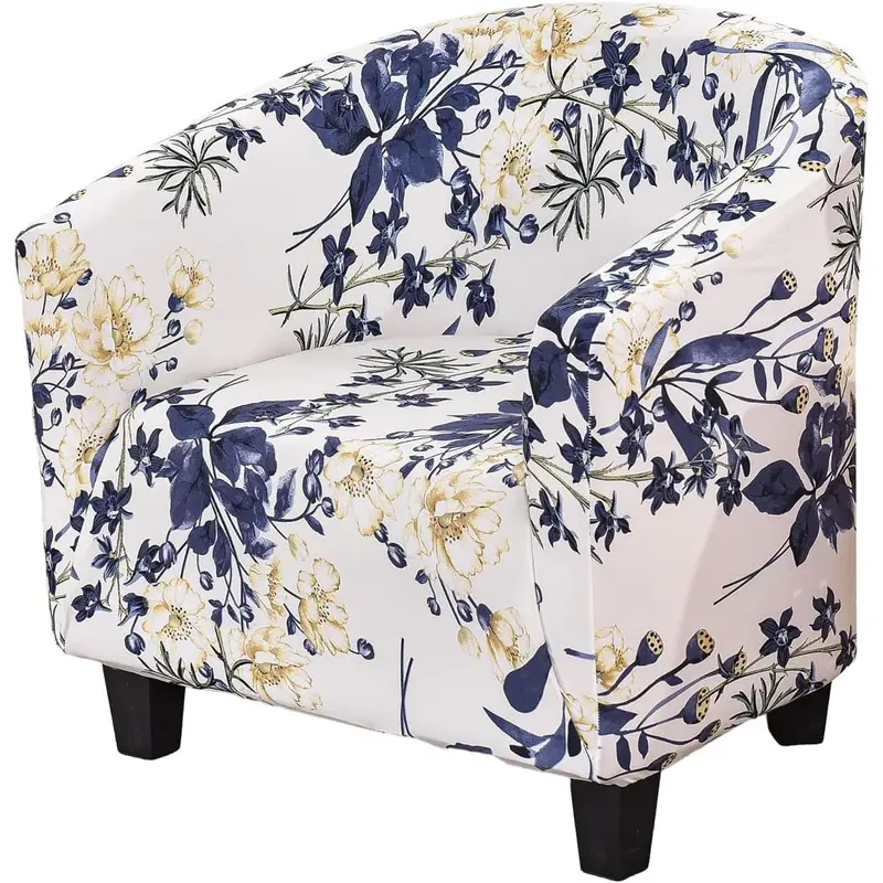 Club Chair Slipcover Jacquard Tub Chair Cover Stretch Armchair Covers Sofa Cover Furniture Protector for Living Room (A51)