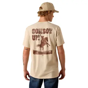 Ariat Men's Cowboy Up Natural T-Shirt 10073414