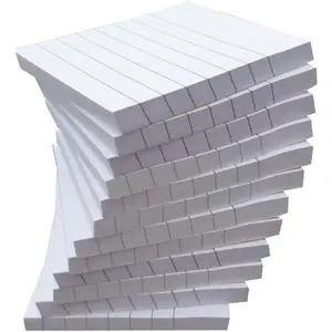 White Sticky Notes Lined 3x3 inches 12 Pads/Pack 100 Sheets/Pad White Self-Stick Note Pads with Lines, Easy  Individually Wrapped Carton Packaging, Office Supplies School  Set