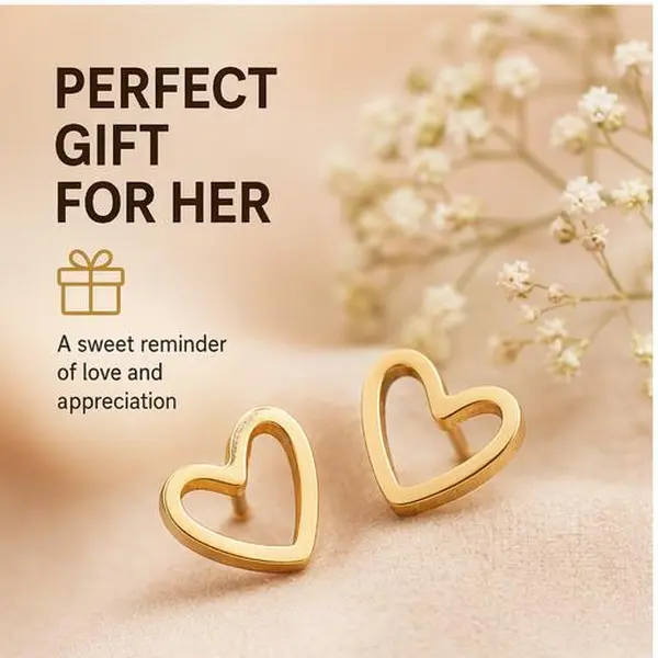 Artificial Gemstone Hollow Heart-Shaped Earrings, Stylish Classic Jewelry Accessories (1 Pair) Snowflake Zirconia Dangle Earrings Christmas Party Jewelry dainty fashion Tree Bow Wreath Creative Women's fashionable hoop huggie zircon stud daily flower cz