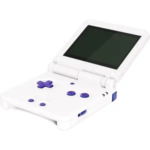 eXtremeRate Chameleon Purple Blue Glossy Custom Full Set Buttons for Gameboy Advance SP, Replacement A B L R Button Power On Off Volume Button D-pad Key for GBA SP Console - Console NOT Included