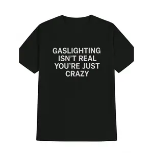 Mens Casual Graphic Tee Featuring Bold Statement Print Round Neck Short Sleeve Comfortable Summer Shirt