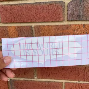 The world decal is yours decal. White decal. Car decal. Laptop decal. Permanent Vinyl. Scarface inspired