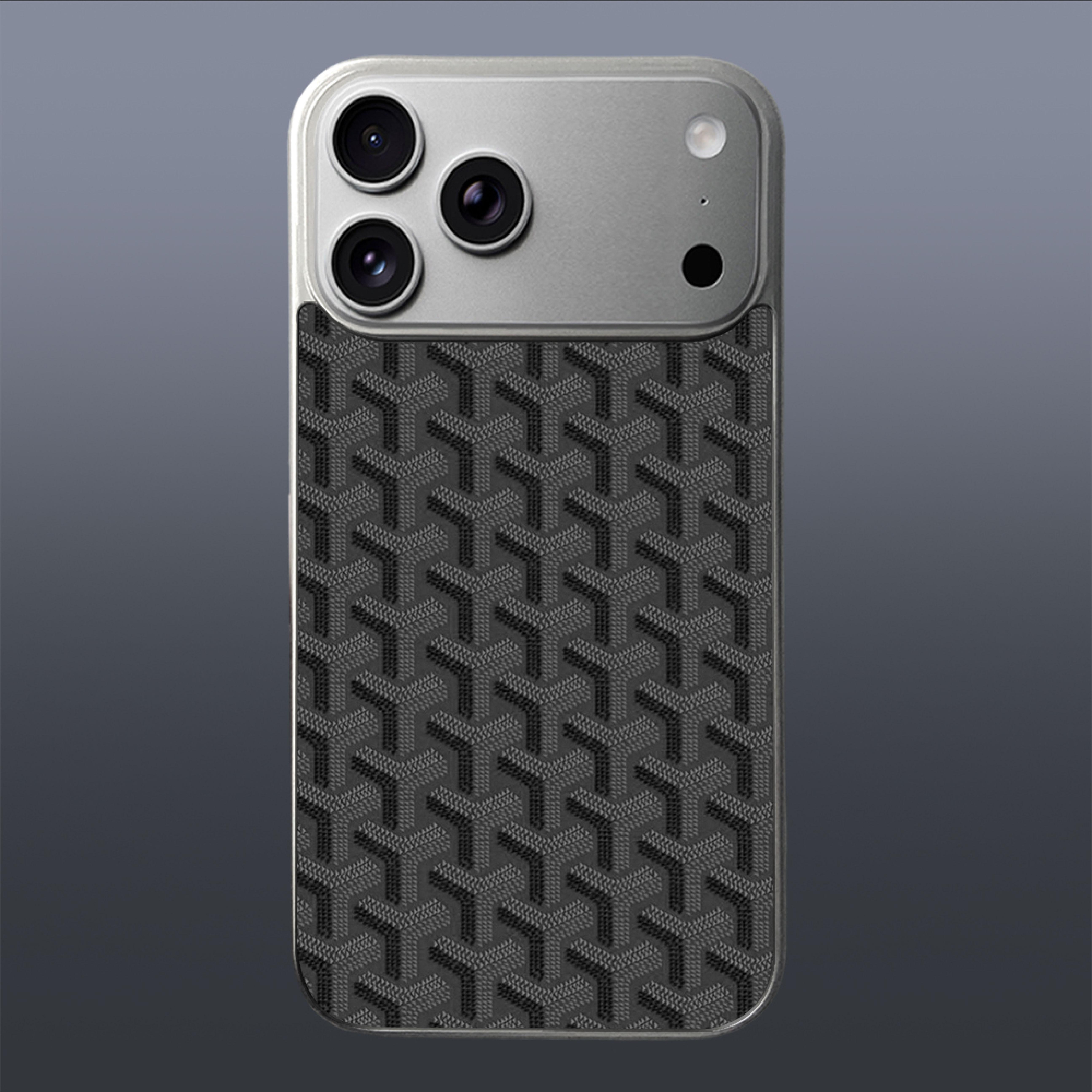 Luxury Plated Designer Case for iPhone 17 16 15 14 Pro Max - Elegant Chevron Pattern, Electroplated Shockproof Protective Cover, High-End Aesthetic Phone Shell for Men Women