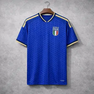 Italy 2026 Football Jersey Embroidered Logo Shirt, Italian Soccer Jersey Men, Vintage Style Fan Gift, Sports Tee
