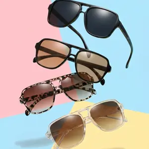 4 Pieces - Unisex 2026 Y2K Fashion Pilot Sunglasses – Stylish lightweight glasses designed for men and women, equipped with durable casual frames and lens protection, suitable for outdoor activities, travel, photography, streetwear, and daily outfits.