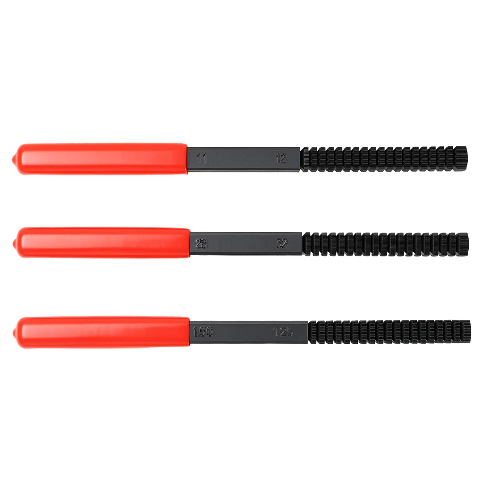 GJANSH 3PCS Thread File Set, SAE & Metric Thread Restorer Files, Thread Chaser Repair Tool for Damaged External Threads