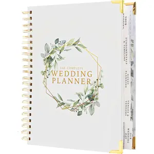 Wedding Planner Book and Organizer Bridal Planning Binder with Countdown Calendar Bride Gifts FLORAL