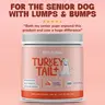 Fifth and Fido Turkey Tail-Reishi Mushrooms Dog Food Topper, Bacon Flavor, Probiotic Supplement, Universal for Dogs, Supports Immune & Gut Health, 500mg per Scoop, Made in USA