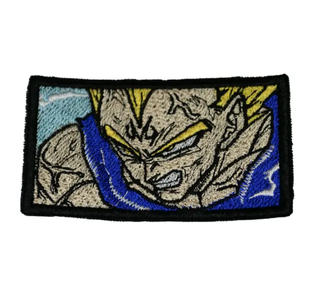 Elite Space Warrior Embroidered Patch – Proud Alien Fighter Anime Inspired Iron-On Badge