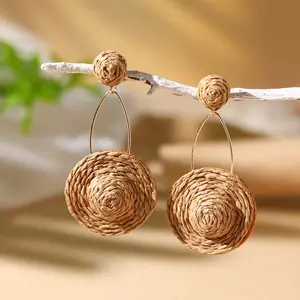 Luna Boho Braid Drop Earrings