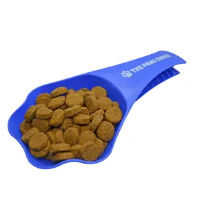 2in1 Paw-shaped Durable and Sturdy Pet Food Scoop/Clip (1 cup)