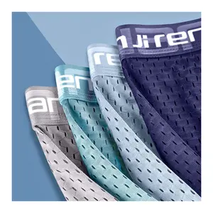 Men's Panties Boxers Men Underwear Boxershorts Men Ropa Interior Hombre Calzoncillos Breathable Mesh Ice silk Men's Boxer Shorts