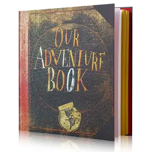 Our adventure book Photo Album Self Adhesive Pages Scrapbook DIY Adventure Book 40 Self Adhesive Pages 3D Cover Album for 3x5, 4x6, 6x8, 8x10 photos easter gifts Decor Journal Memories Crafts Record Creative Expression