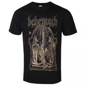 Men's Metal T-Shirt - Behemoth Crucified Graphic Tee KINGS ROAD Official Band Shirt Black Metal Streetwear