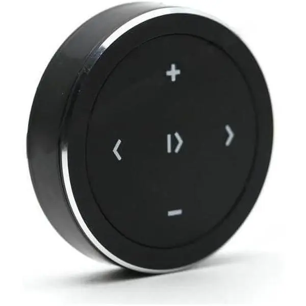 Wireless Bluetooth Electronic Media Button Remote with Mount - Mobile Accessories, Plastic Selfie Controller for Smartphones/Tablets, Vehicle Accessories with iPhone/Android Connection & Car-Motorcycle Steering Wheel Compatibility