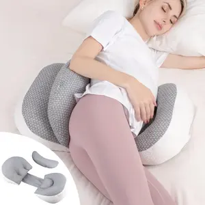 Pregnancy Pillow, Maternity Pillow for Pregnant Women, Pregnancy Pillows for Sleeping Portable, Pregnancy Wedge Pillow, Body Pillow Support for Back, Belly, Waist, Grey