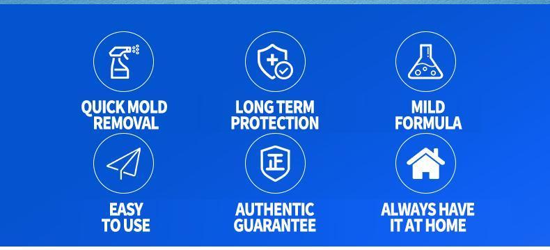 Wall Mold Remover 240ml Liquid Spray for Fast Effective Mold Removal Prevents Regrowth Special Formula Household Cleaner Sterilization and Mite Removal