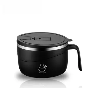 1200 ml Large-Capacity Instant Noodle Bowl, Bowl With Lid, Multi-Purpose Anti-Scald Instant Noodle Pot, Tableware for Home, Office and Dormitory, Microwave Noodle Bowl, Instant Noodles Bowl, Microwave Ramen Bowl,  Gift  FOR EVERYONE