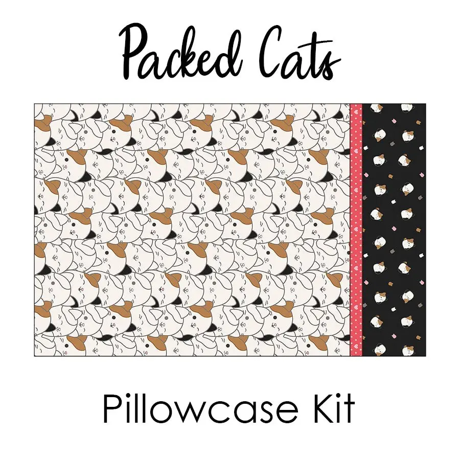 Squishmallows - Packed Cats - Pillowcase Kit from Northcott
