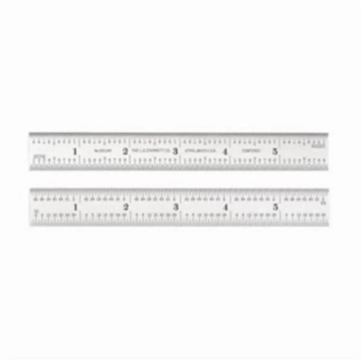 Starrett No.16R Hardened Steel Precision Measuring Instrument, 6 in., Silver Spring Tempered, Quick-Read Grads (No.16R to Quick-Reading 32nds, 64ths, 100ths, Aircraft 50ths), Imperial Units, Satin Chrome Finish, See-Through Front