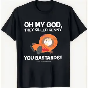 Men Women Southpark Oh My God They Killed Kenny cotton T-shirt Versatile Short Sleeve Tee Shirt