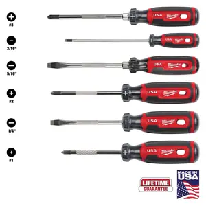 Milwaukee MT200-6 Multi-Bit Screwdriver Set with Cushion Grip (6 Piece)