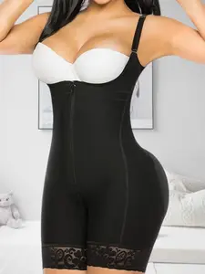 SY Fajas 1 Count Women's Colombian Shaping Bodysuit, Fajas, Postpartum Tummy Control Full Body Shaper with Butt Lifter & Zipper Closure, Waist Abdomen Compression Body Shaper, Open  Bust Tight-Fitting Jumpsuit, Suitable For Training Or Sports, Gym  ﻿