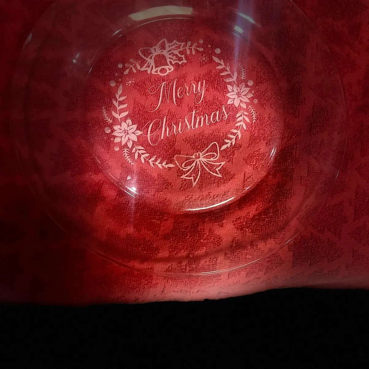 Christmas Glass Plate Christmas Glass Plate