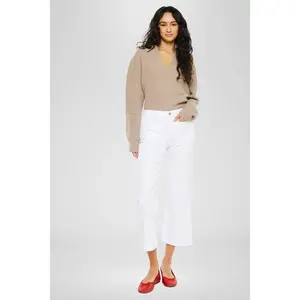 HIGH RISE RELAXED CROPPED FLARE JEANS