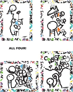 FOUR COLOR BORDERED PRINTS 16 x 20 inches Art by Kenton Hoppas