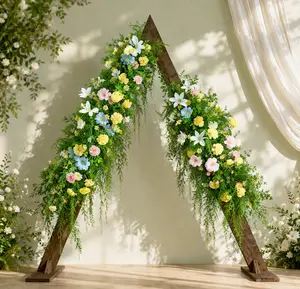 Artificial Flower Backdrop Floral Centerpieces Welcome Area Floral Arrangement