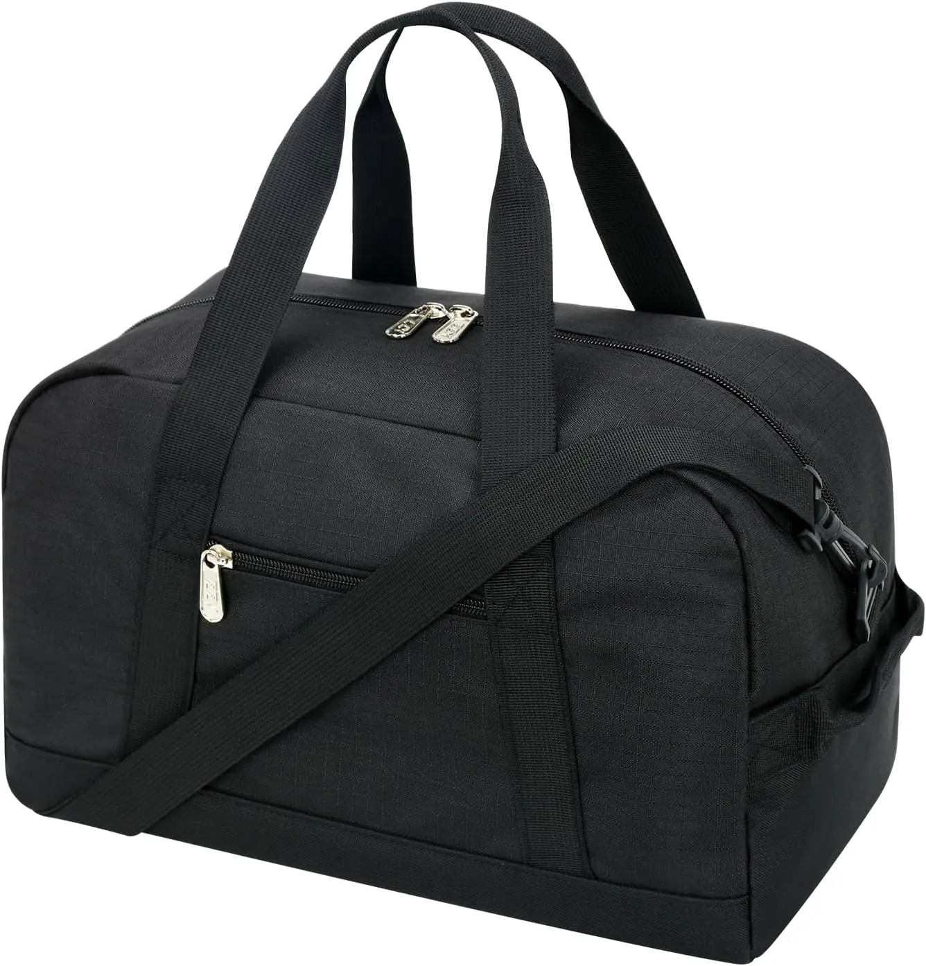 Small Gym Bag 14 inch lightweight Carry On Mini Duffel Bag for Travel Sport - Black