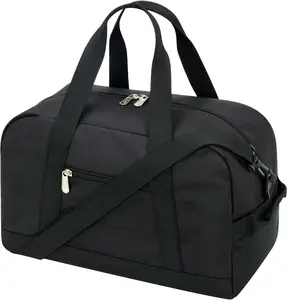 Small Gym Bag 14 inch lightweight Carry On Mini Duffel Bag for Travel Sport - Black