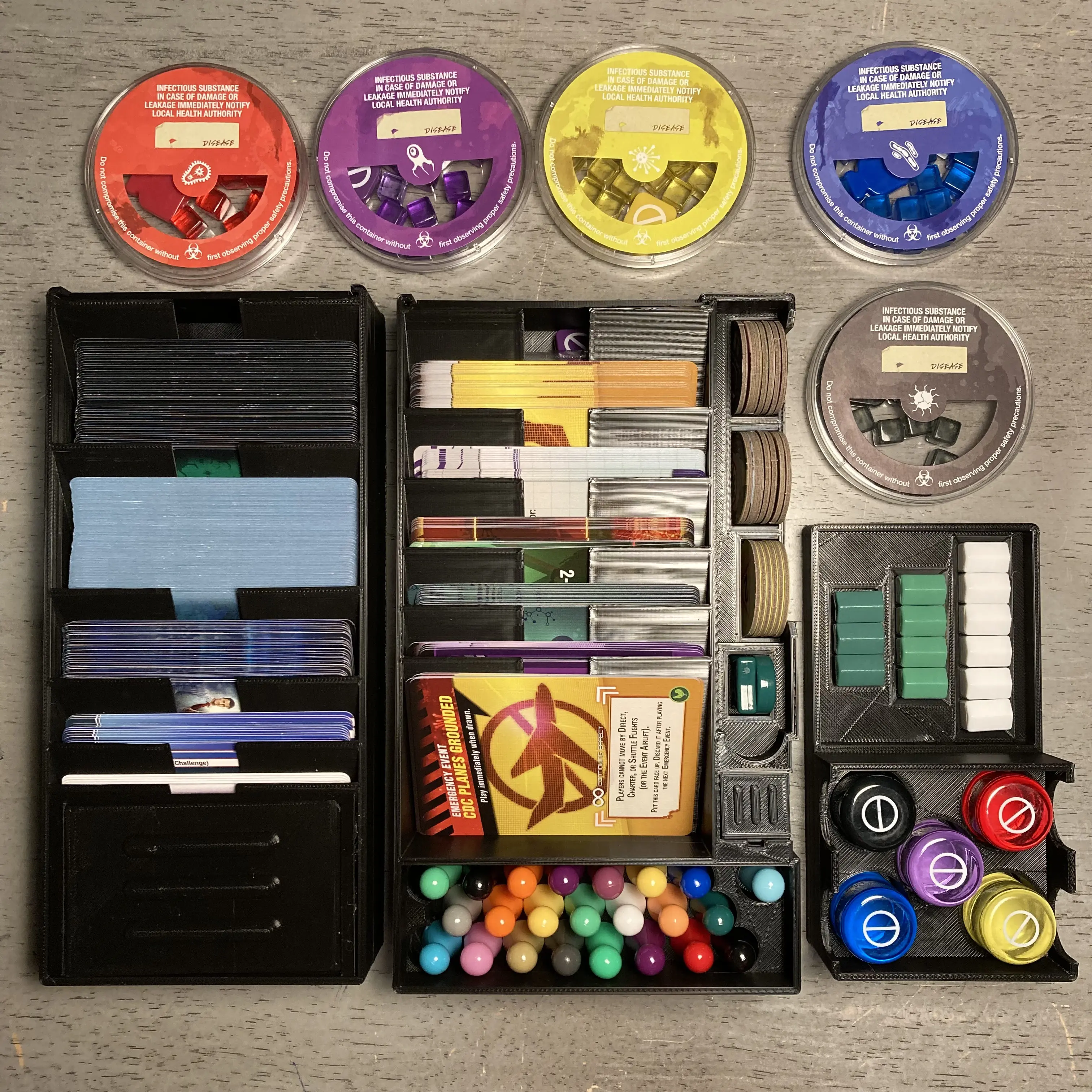 Pandemic Board Game Organizer - All Expansions