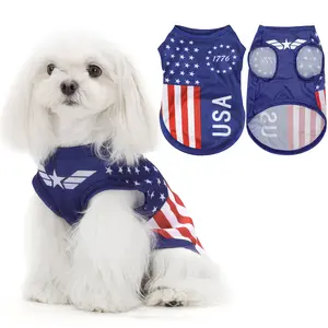 Display Your Love for The Country with This Fashionable Dog Vest Featuring The American Flag: Ideal Pet Clothing for Enjoying National Celebrations And Outdoor Fun in Both Comfort And Style