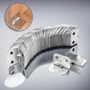 L-shaped Corner Frame Support Hardware Accessories, 90 Degree Angle Corner Code, Suitable for Frame Bed, Furniture, Bookshelf