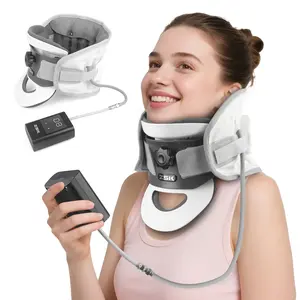 Cervical Neck Traction Device, Neck Revive Stretcher, Removable 20° Curved Support, 3D Dynamic Traction & 8-Airbag Support, Cervical Brace Collar for Spine Alignment & Relaxation