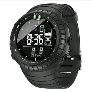 Activa Odyssey × Invicta Mens Digital Watch 53mm Black with Compass and Weather Display