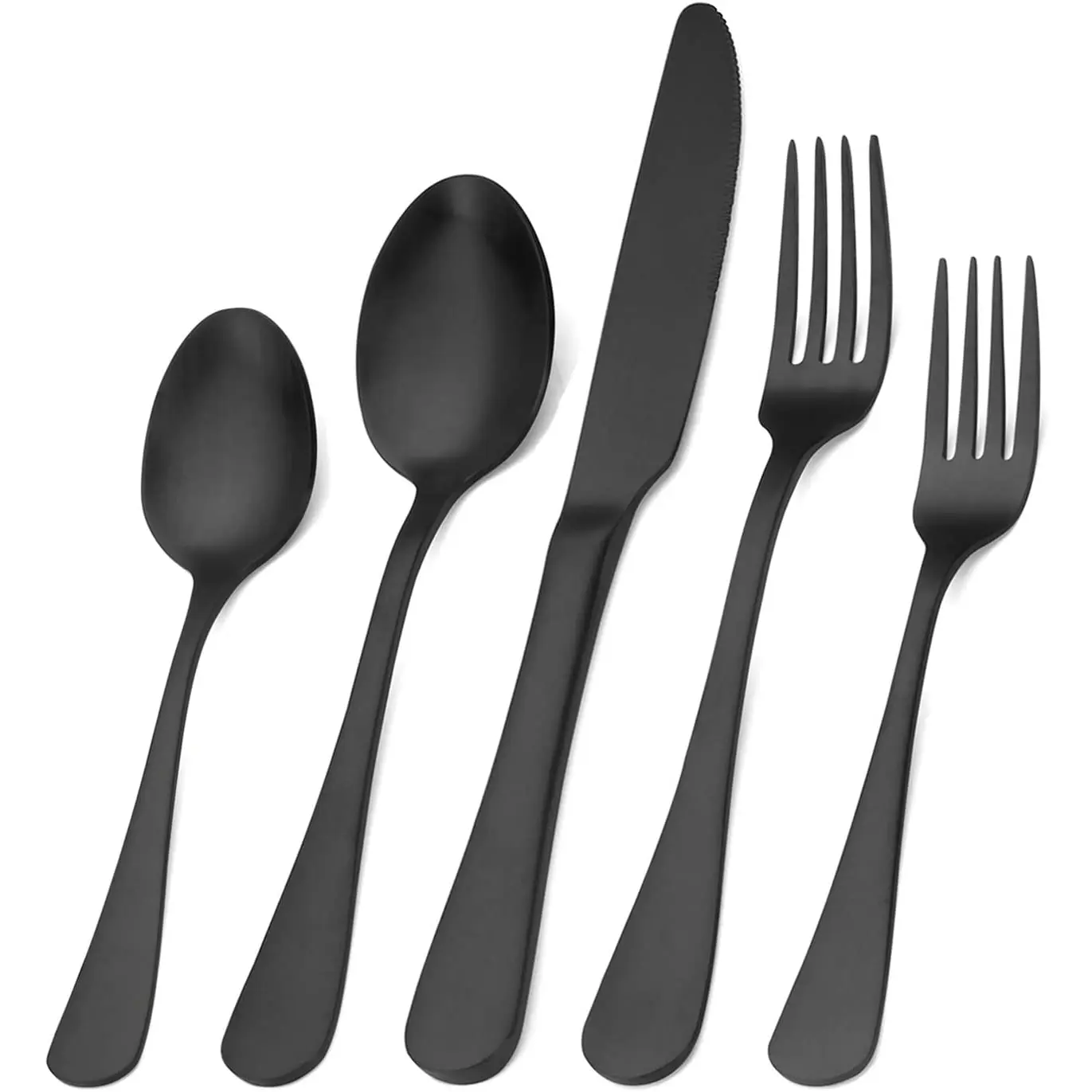 Satin Finish 20-Piece Stainless Steel Flatware Set,Kitchen Utensil Set Service for 4, Dishwasher Safe sharecook